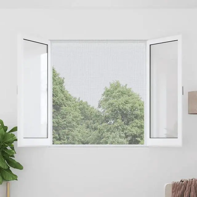 Alt view image 9 of 9 - vidaXL Mesh Screen Aluminium 3' 3"x16' 4" Silver