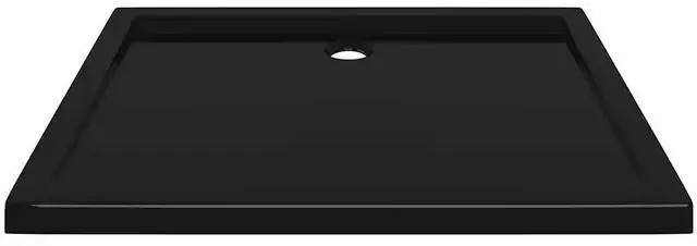 Alt view image 10 of 12 - vidaXL Rectangular ABS Shower Base Tray Black 27.6"x35.4"