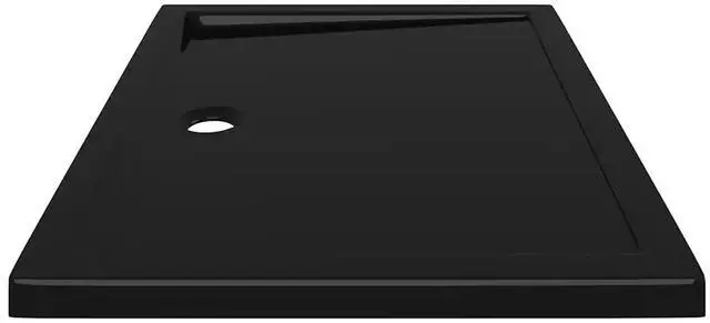 Alt view image 11 of 12 - vidaXL Rectangular ABS Shower Base Tray Black 27.6"x35.4"