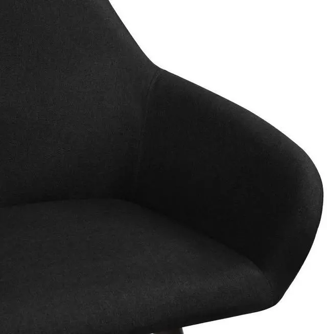 Alt view image 10 of 10 - vidaXL Dining Chair 2 Pcs Accent Upholstered Chair for Dining Room Black Fabric