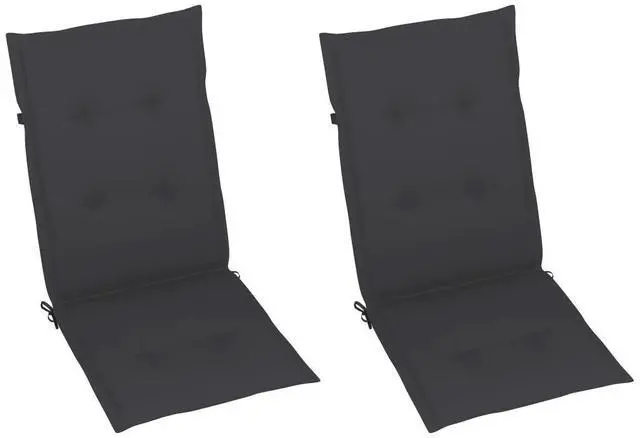 Alt view image 10 of 10 - vidaXL Patio Reclining Chairs 2 pcs with Cushions Solid Acacia Wood