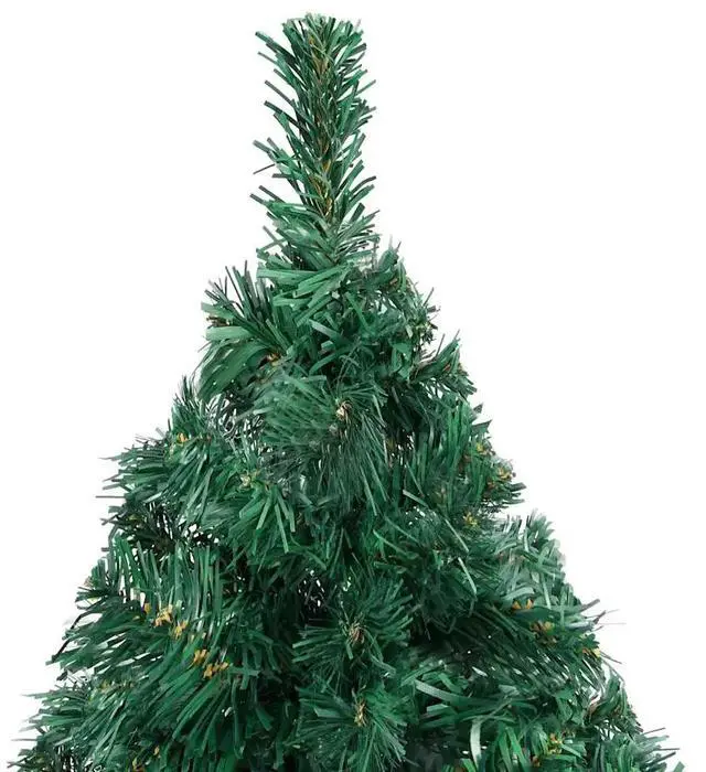 Alt view image 6 of 10 - vidaXL Artificial Christmas Tree with LEDs&Ball Set Green 94.5"