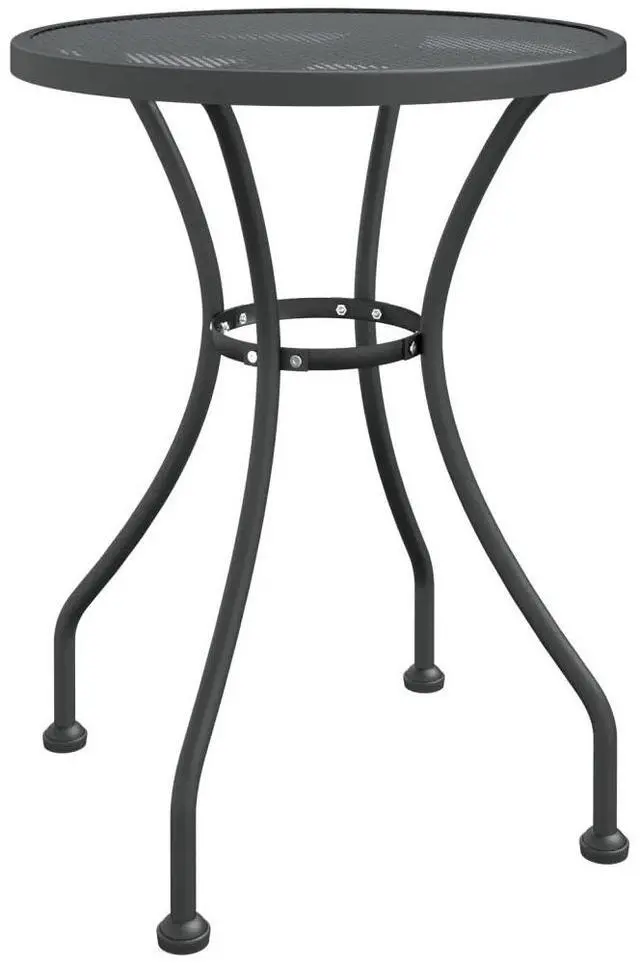Alt view image 8 of 10 - vidaXL 5 Piece Patio Dining Set Expanded Metal Mesh Anthracite