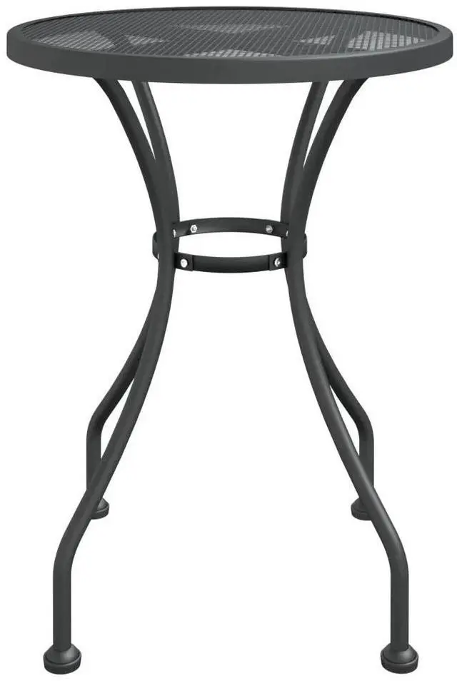 Alt view image 9 of 10 - vidaXL 5 Piece Patio Dining Set Expanded Metal Mesh Anthracite