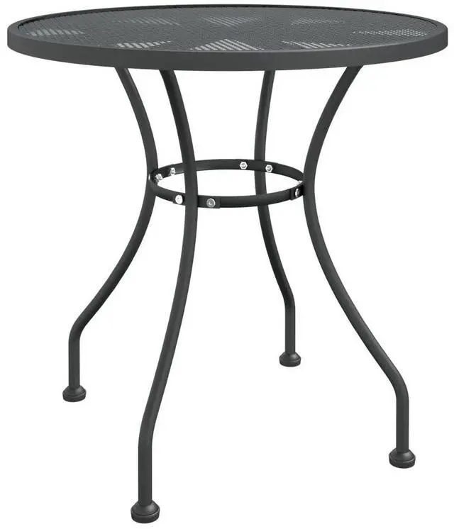 Alt view image 8 of 10 - vidaXL 5 Piece Patio Dining Set Expanded Metal Mesh Anthracite