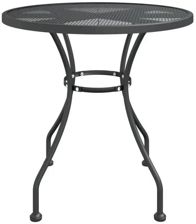 Alt view image 9 of 10 - vidaXL 5 Piece Patio Dining Set Expanded Metal Mesh Anthracite