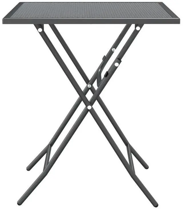 Alt view image 9 of 10 - vidaXL 5 Piece Patio Dining Set Expanded Metal Mesh Anthracite