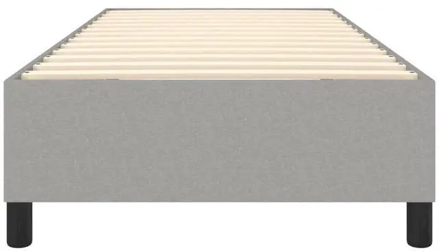Alt view image 9 of 9 - vidaXL Box Spring Bed Frame Base Light Gray 39.4"x79.9" Twin XL Fabric