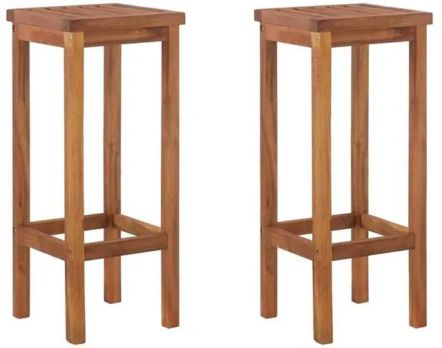 Alt view image 9 of 10 - vidaXL 3 Piece Patio Dining Set Solid Wood Acacia
