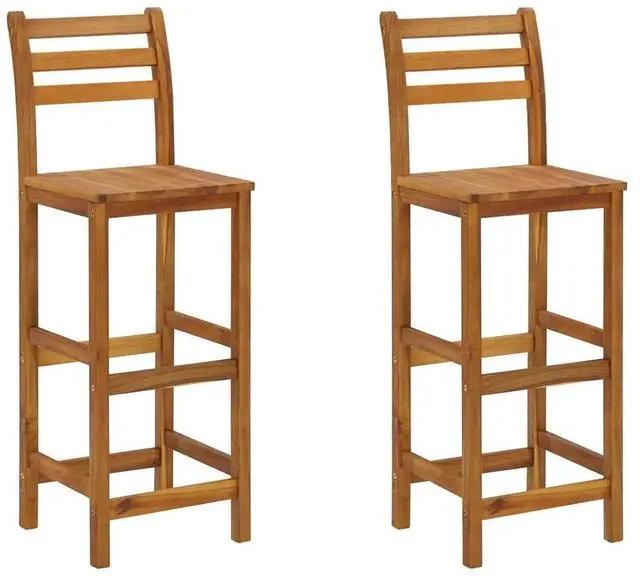 Alt view image 9 of 10 - vidaXL 3 Piece Patio Dining Set Solid Wood Acacia