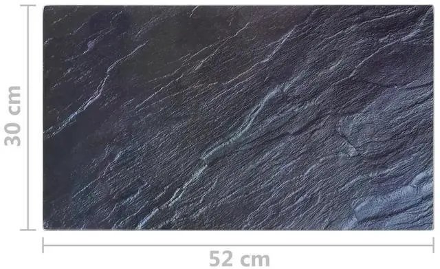 Alt view image 10 of 10 - vidaXL Chopping Boards 2 pcs with Natural Stone Pattern Tempered Glass