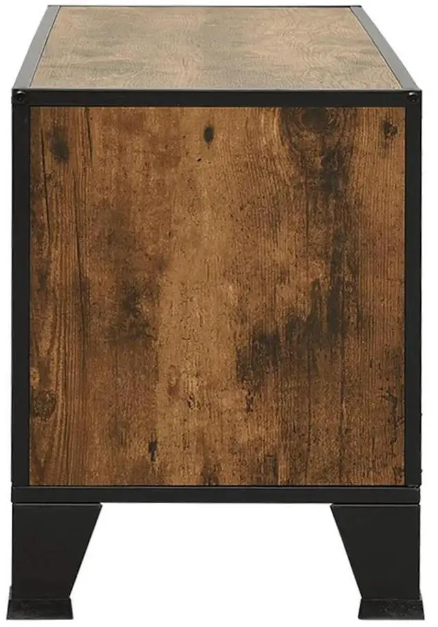 Alt view image 18 of 18 - vidaXL TV Stand TV Unit Sideboard Home TV Console Rustic Brown Metal and MDF