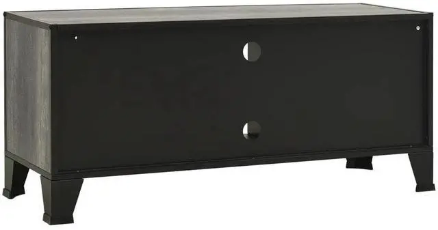Alt view image 18 of 18 - vidaXL TV Stand TV Console Sideboard Media Unit Cupboard Gray Metal and MDF