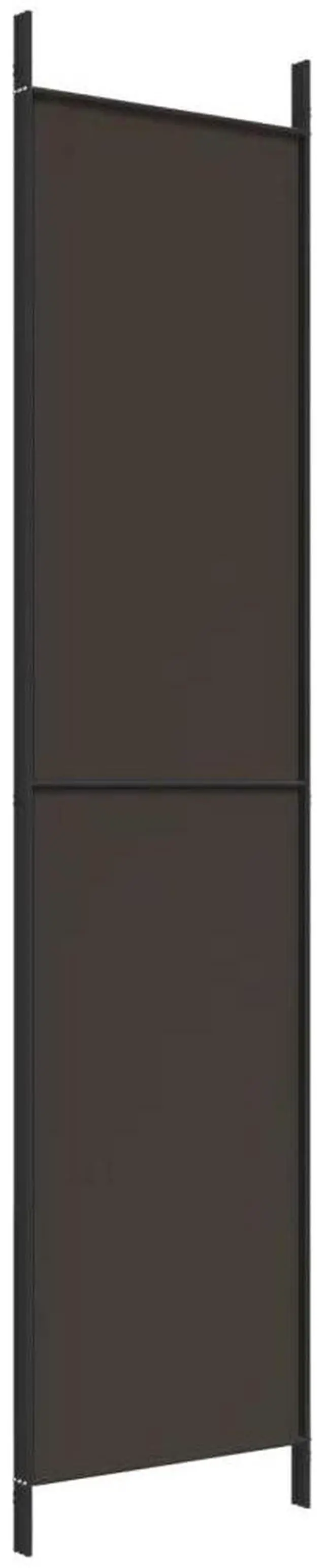 Alt view image 10 of 10 - vidaXL 3-Panel Room Divider Brown 59.1"x86.6" Fabric
