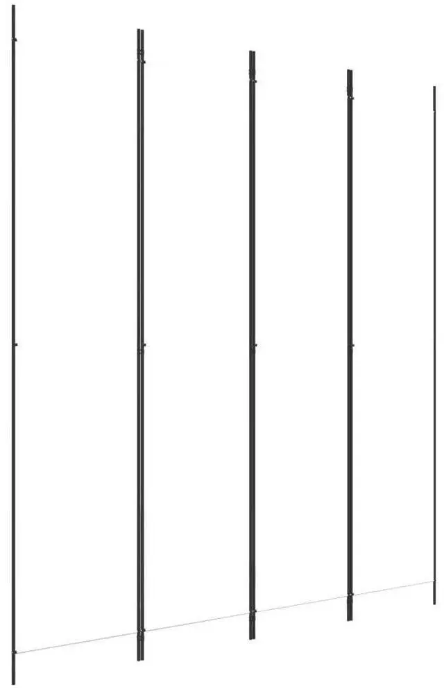 Alt view image 6 of 10 - vidaXL 4-Panel Room Divider White 78.7"x86.6" Fabric