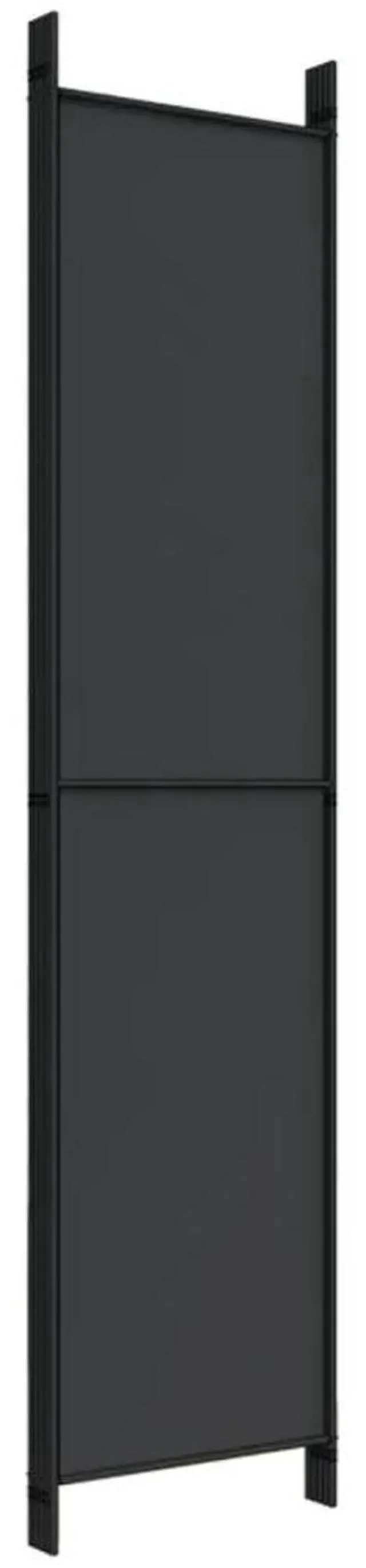 Alt view image 10 of 10 - vidaXL 5-Panel Room Divider Black 98.4"x86.6" Fabric