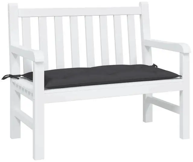 Alt view image 8 of 13 - vidaXL Garden Bench Cushion Black Oxford fabric (100% polyester) Medium