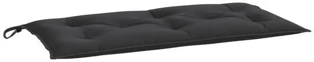 Alt view image 9 of 13 - vidaXL Garden Bench Cushion Black Oxford fabric (100% polyester) Medium