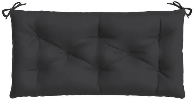 Alt view image 11 of 13 - vidaXL Garden Bench Cushion Black Oxford fabric (100% polyester) Medium
