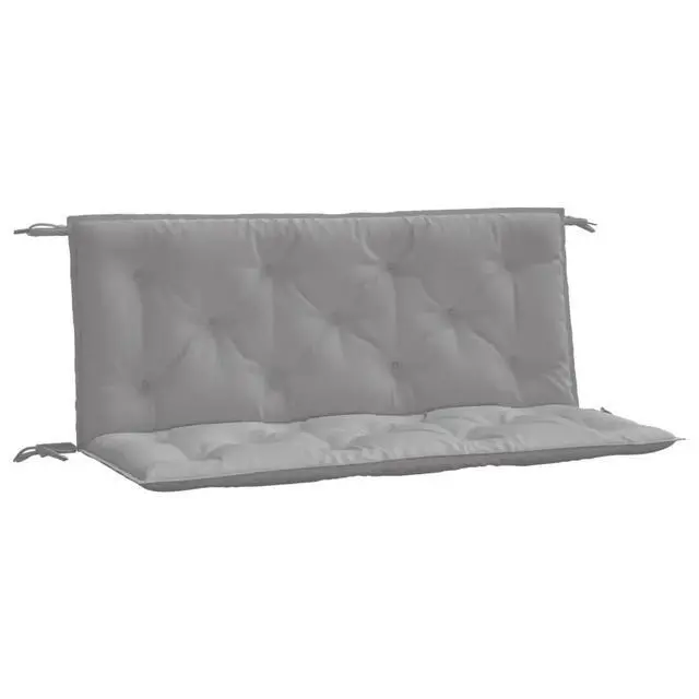 Alt view image 9 of 13 - vidaXL Garden Bench Cushion Set of 2 Grey Oxford fabric (100% polyester)