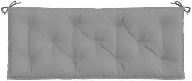 Alt view image 12 of 13 - vidaXL Garden Bench Cushion Set of 2 Grey Oxford fabric (100% polyester)
