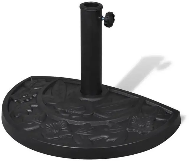 Alt view image 9 of 9 - Resin Half Round Parasol Base