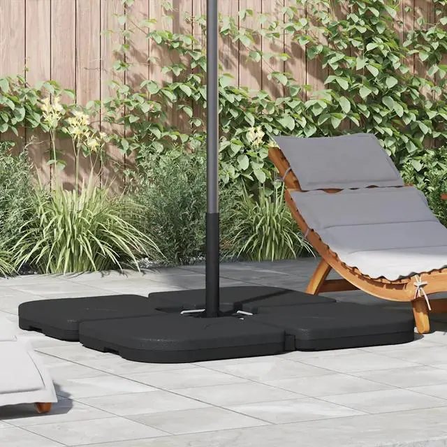 Alt view image 10 of 10 - vidaXL Umbrella Base Patio Parasol Stand Parasol Base for Garden Porch Black