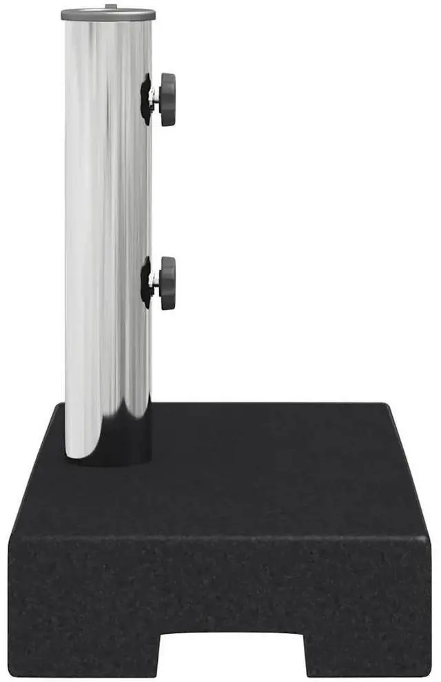 Alt view image 10 of 10 - vidaXL Umbrella Base Patio Umbrella Stand Granite 55.1 lb Rectangular Black