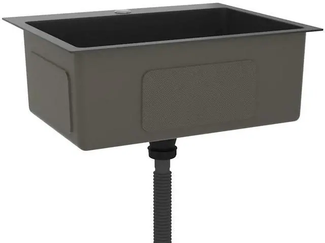 Alt view image 10 of 12 - vidaXL Handmade Kitchen Sink Black Stainless Steel