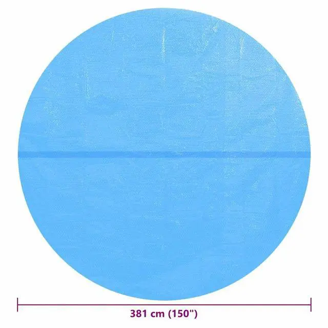 Alt view image 11 of 11 - vidaXL Solar Pool Film Solar Blanket Pool Winter Pool Cover Blue Round PE