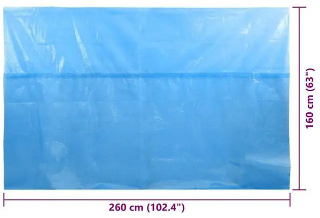 Alt view image 11 of 11 - vidaXL Pool Cover Solar Blanket Winter Pool Cover Pool Heater Cover Blue