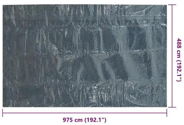 Alt view image 11 of 11 - vidaXL Floating PE Solar Pool Film 383.9"x192.1" Black and Blue