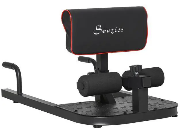 Main image of AosomSoozier 3 in 1 Padded Push Up Sit Up Squat Machine Home Gym Fitness Equipment, Black