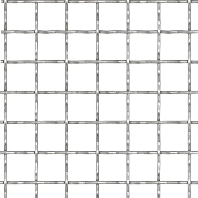 Alt view image 5 of 7 - vidaXL Crimped Garden Wire Fence Stainless Steel Outdoor Mesh Panel Sheet