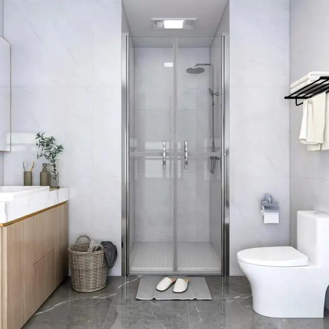 Main image of vidaXL Shower Door Clear ESG 39.8"x74.8
