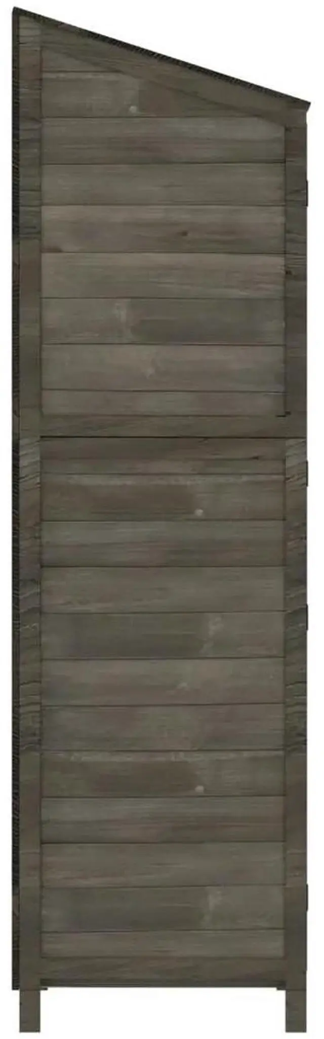 Alt view image 10 of 12 - vidaXL Garden Shed Anthracite 21.7"x20.5"x68.7" Solid Wood Fir