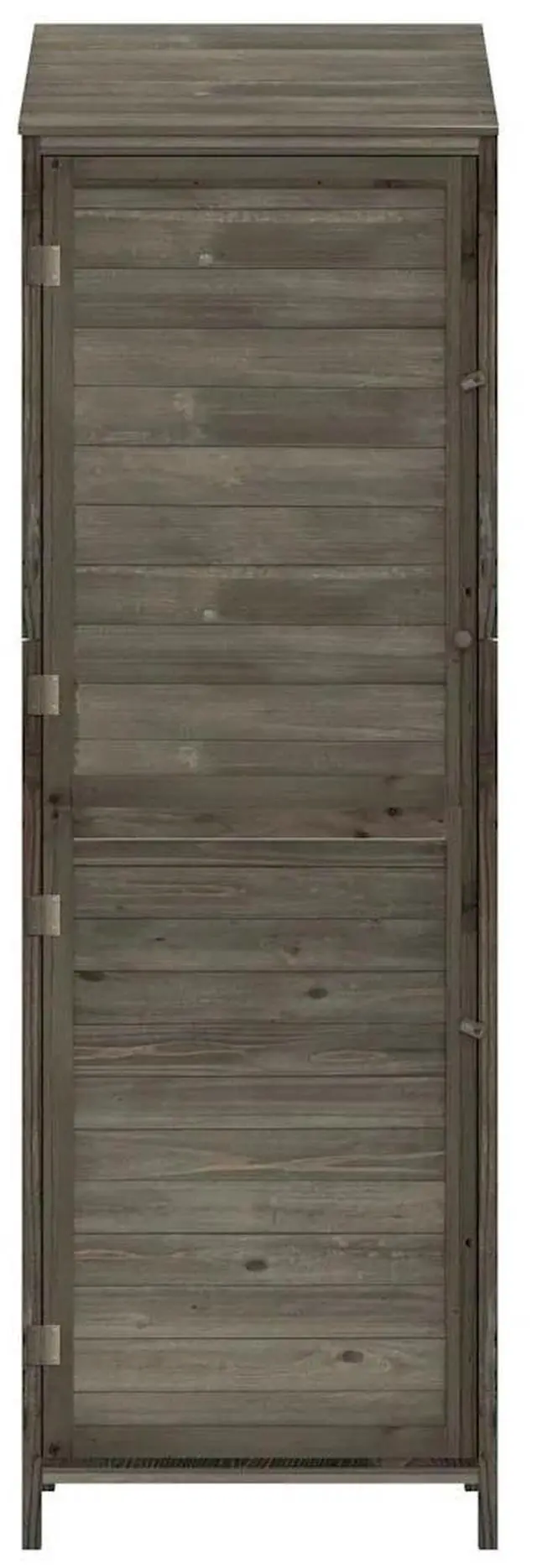 Alt view image 9 of 12 - vidaXL Garden Shed Anthracite 21.7"x20.5"x68.7" Solid Wood Fir