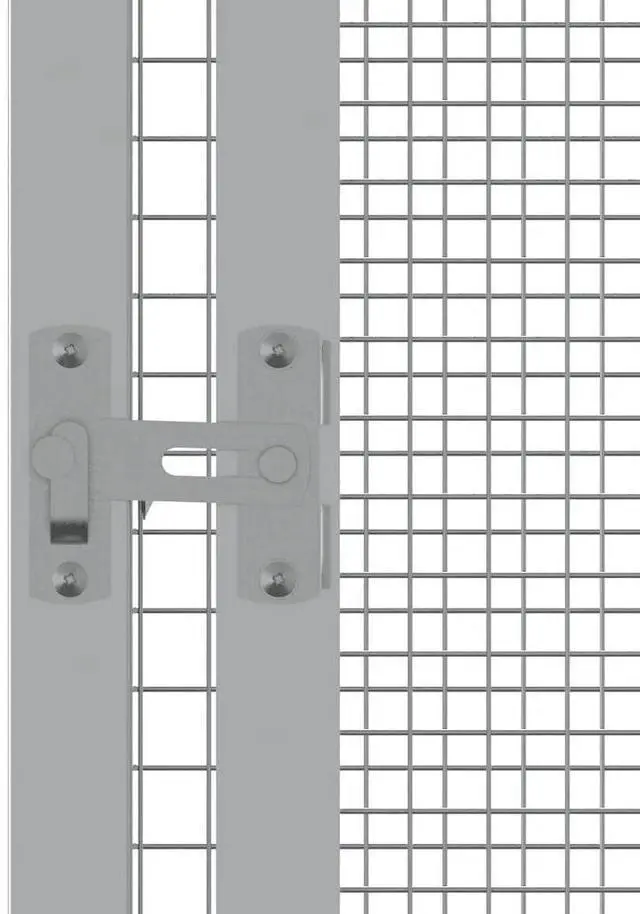 Alt view image 9 of 10 - vidaXL Bird Cage Anthracite 43.7"x42.1"x83.3" Galvanized Steel