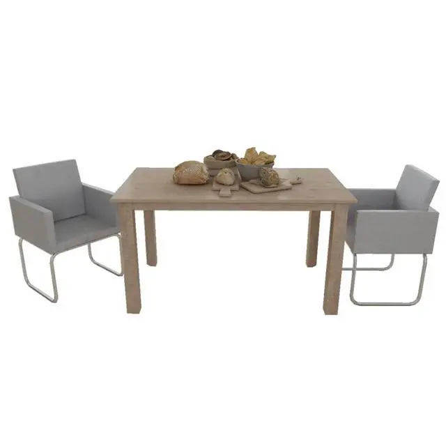 Alt view image 7 of 11 - vidaXL Dining Chairs 2 pcs Light Gray Fabric