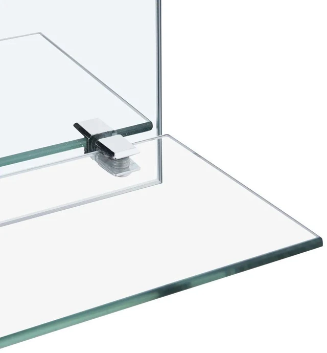 Alt view image 4 of 6 - vidaXL Wall Mirror Transparent Tempered Glass 11.8 x 19.7 in Wall Mirror