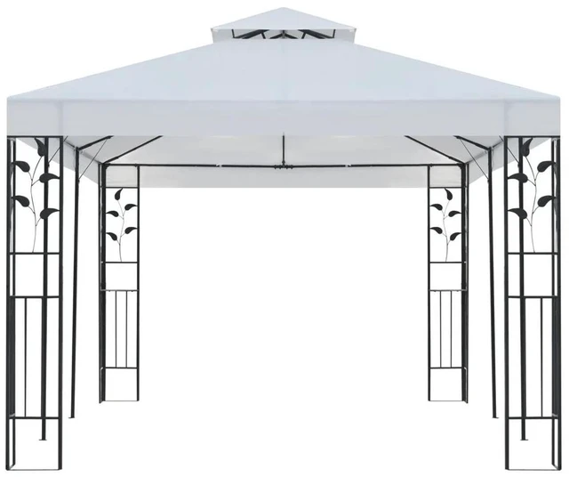 Alt view image 7 of 10 - vidaXL Gazebo 9.8'x19.7' White