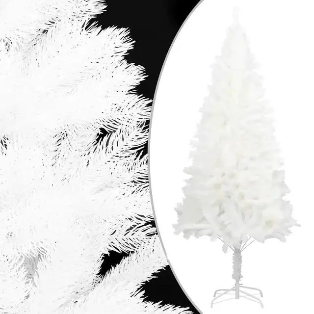 Alt view image 11 of 13 - vidaXL Artificial Christmas Tree with LEDs&Ball Set White 47.2"