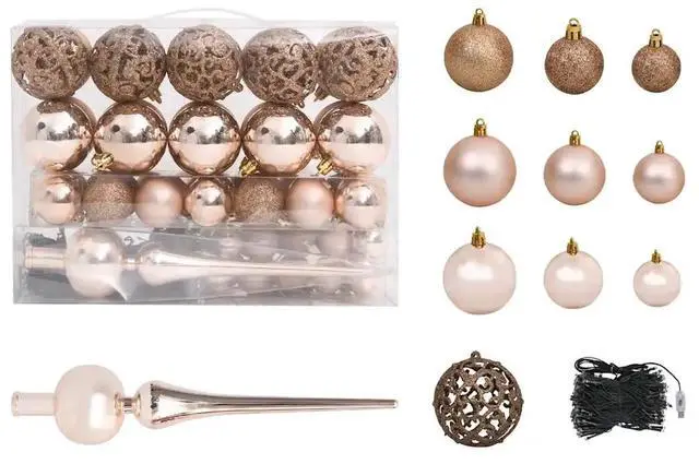 Alt view image 12 of 13 - vidaXL Artificial Christmas Tree with LEDs&Ball Set 70.9" 564 Branches