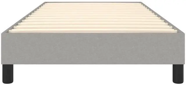 Alt view image 12 of 14 - vidaXL Box Spring Bed Frame Base Light Gray 39.4"x79.9" Twin XL Fabric