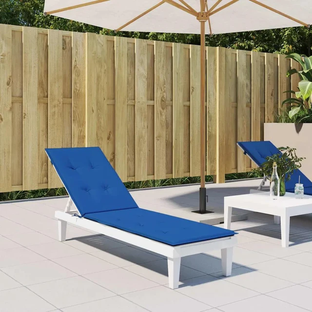 Main image of vidaXL Deck Chair Cushion Royal Blue (29.5"+41.3")x19.7"x1.6