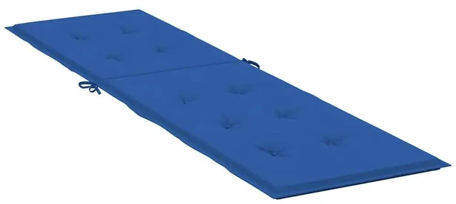 Alt view image 4 of 7 - vidaXL Deck Chair Cushion Royal Blue (29.5"+41.3")x19.7"x1.6