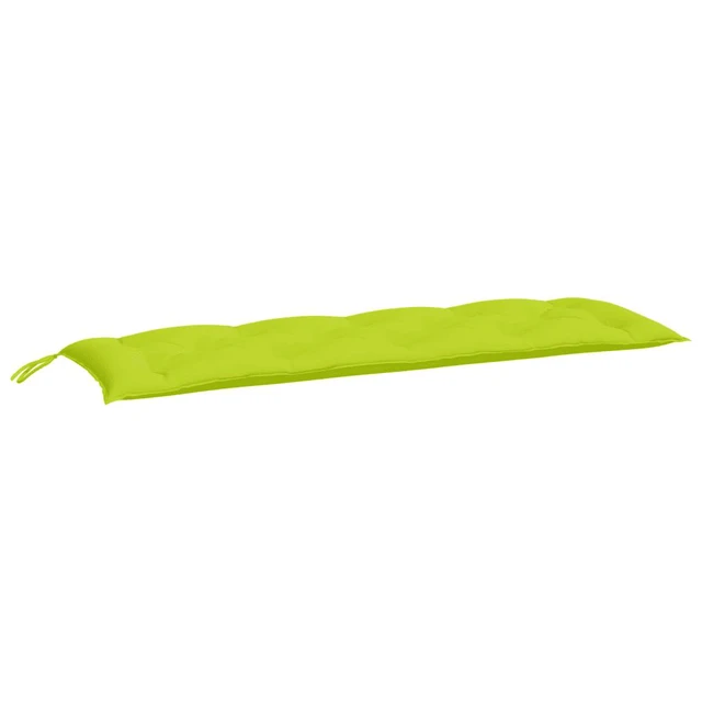 Alt view image 9 of 12 - vidaXL Garden Bench Cushion Bright Green 59.1"x19.7"x2.8" Fabric