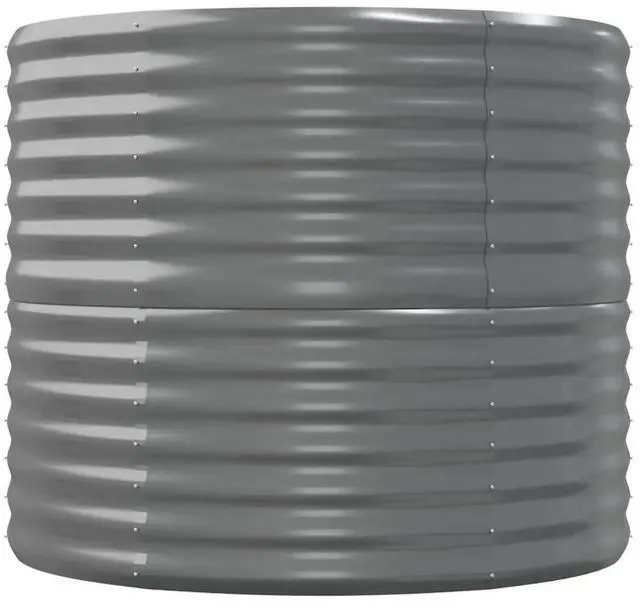Alt view image 10 of 12 - vidaXL Garden Raised Bed Anthracite Galvanized Steel Large Durable