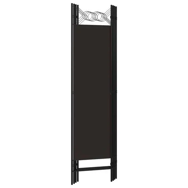 Alt view image 10 of 12 - vidaXL 4-Panel Room Divider Brown 63"x70.9"