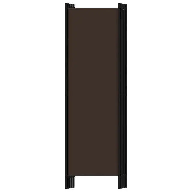 Alt view image 6 of 8 - vidaXL 5-Panel Room Divider Brown 98.4"x70.9"